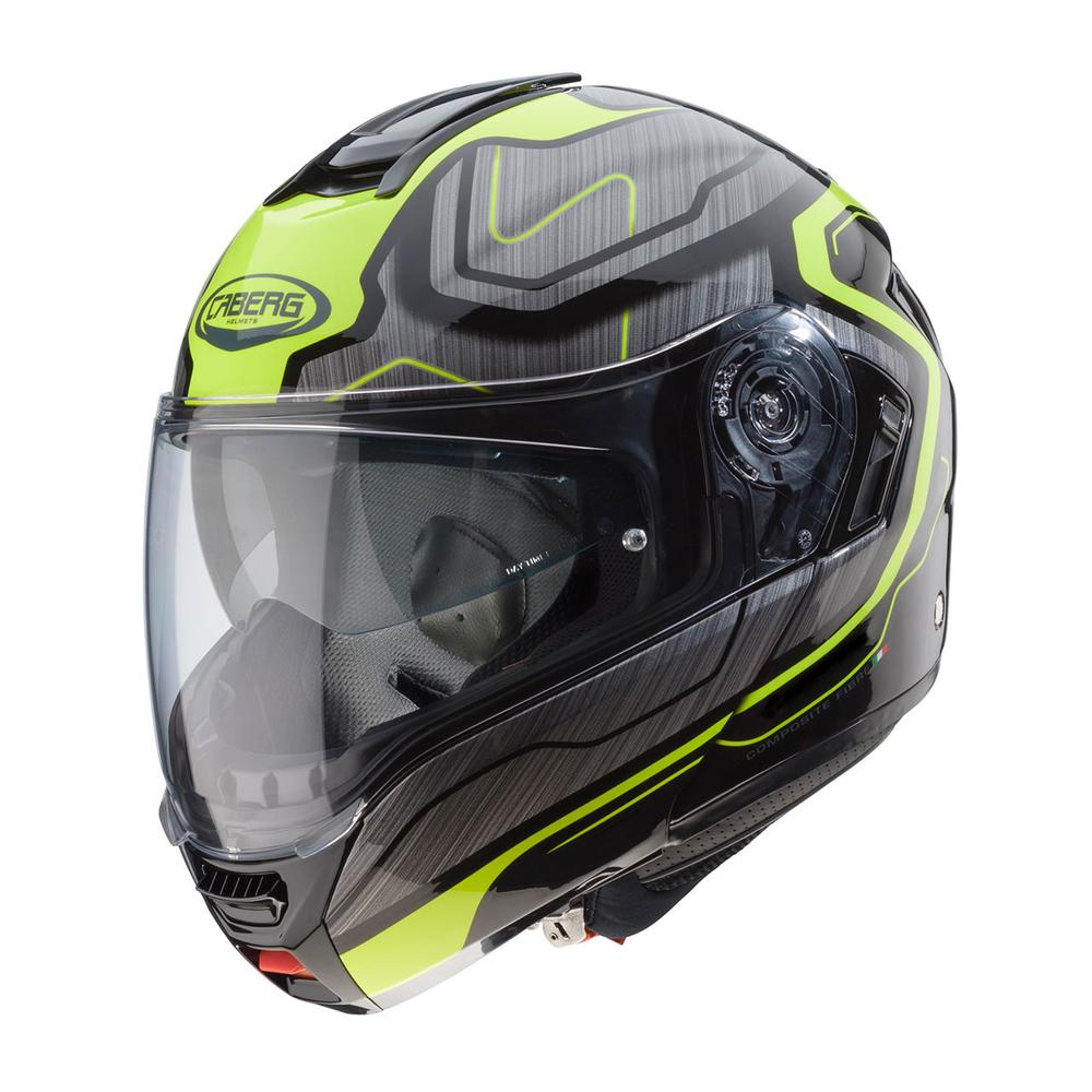 CABERG Levo bukósisak, Flow fekete-fluo
