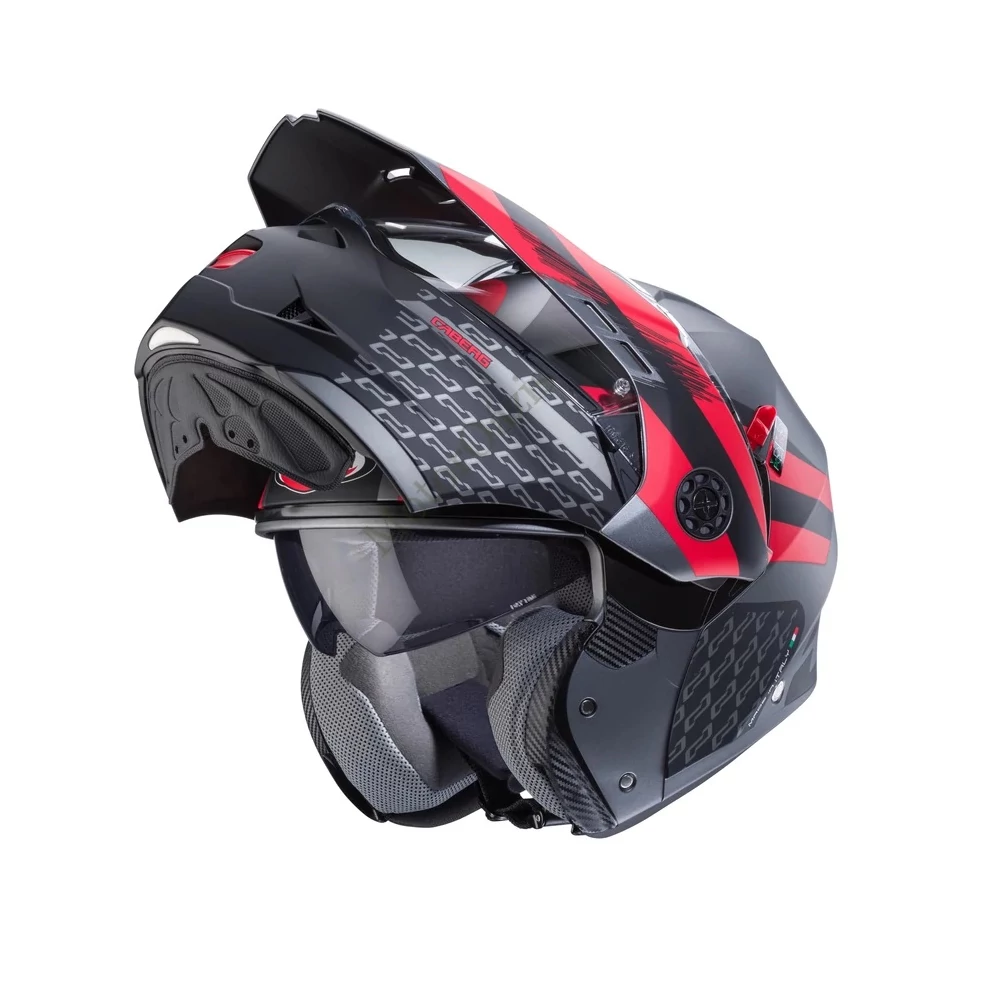 CABERG TourMax-X, Sarabe matt gun metal/fekete/piros