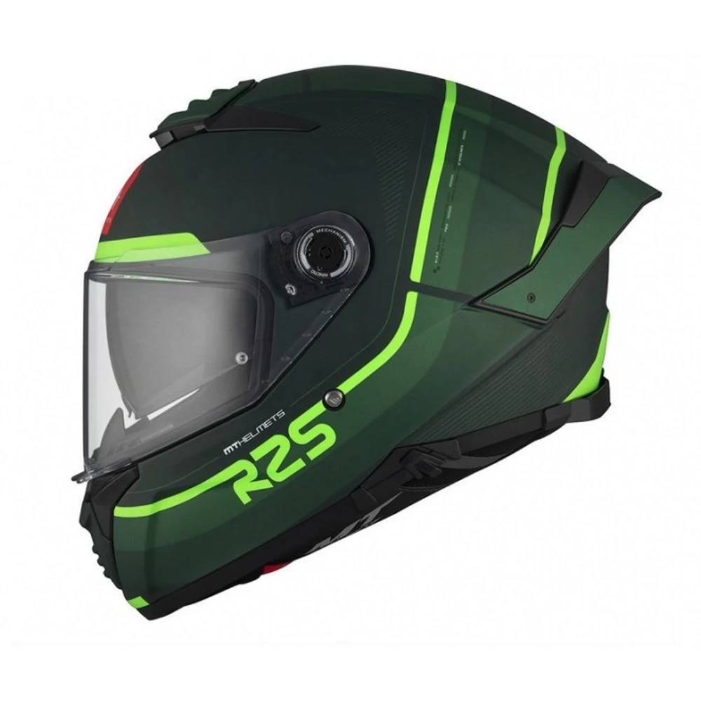MT Thunder 4 SV R25 C6 matt zöld/fekete/neonsárga bukósisak