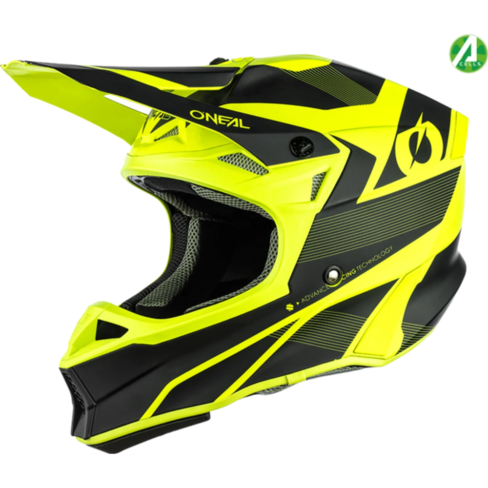 O'Neal 10SRS Hyperlite bukósisak COMPACT fekete/neon sárga
