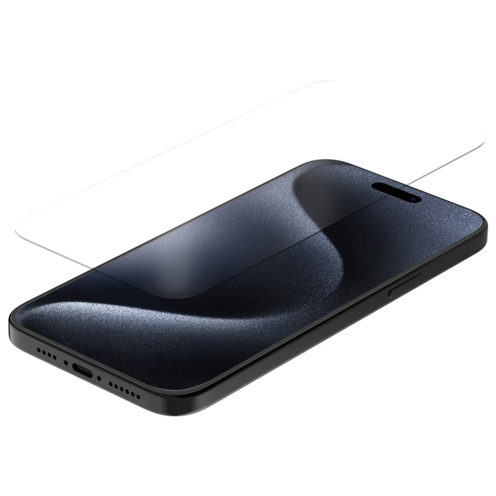 QUAD LOCK edzett üveg képernyővédő fólia - iPhone 15 Plus / 15 Pro Max