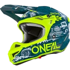 Kép 1/4 - O'Neal 5SRS Polyacrylite bukósisak HR kék/neon sárga