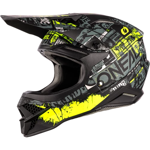 O'Neal 3SRS bukósisak RIDE fekete/neon sárga