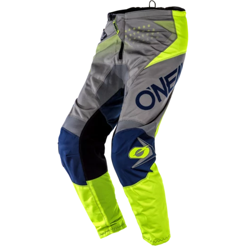 O’Neal ELEMENT nadrág FACTOR szürke/kék/neon sárga